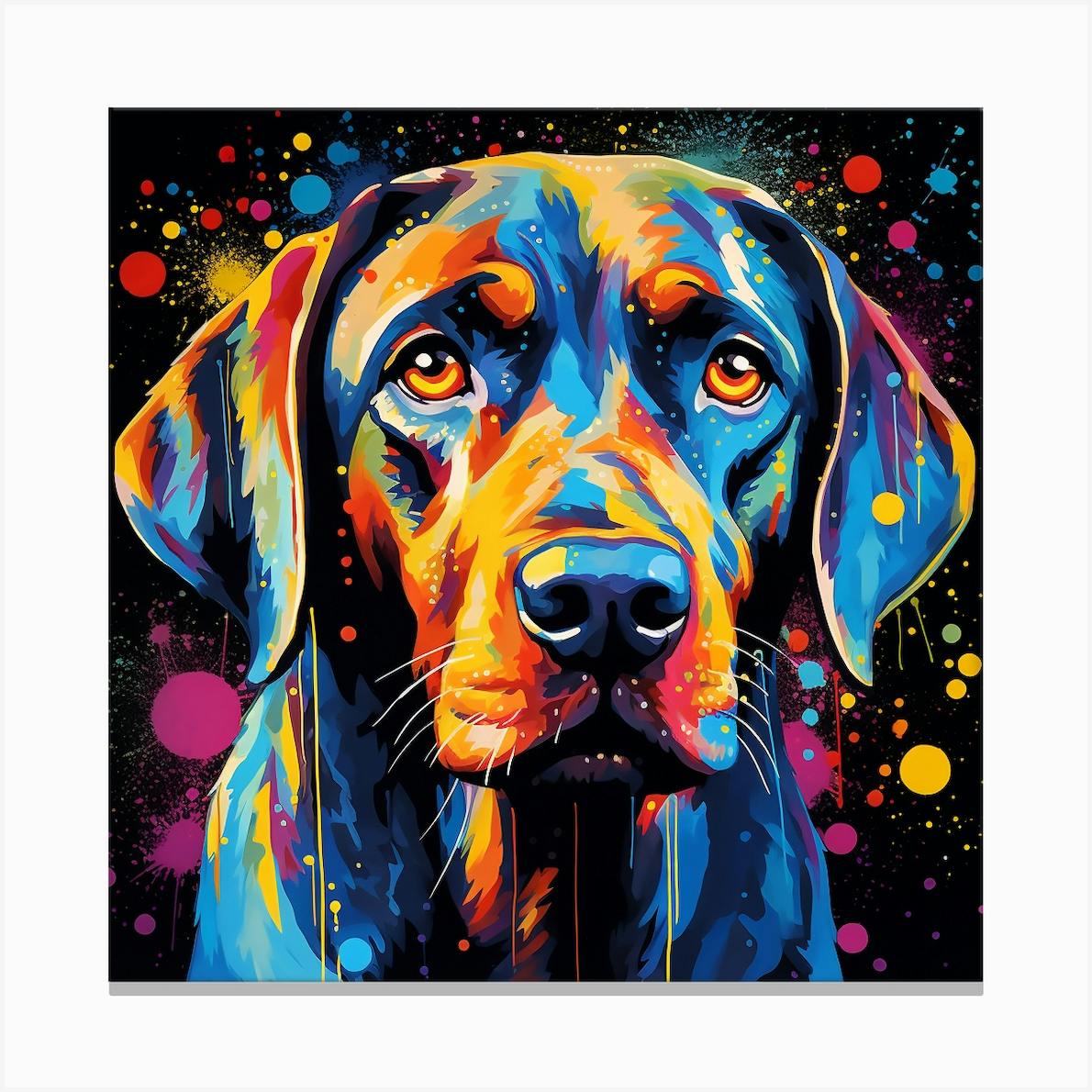 Dog canvas sale painting