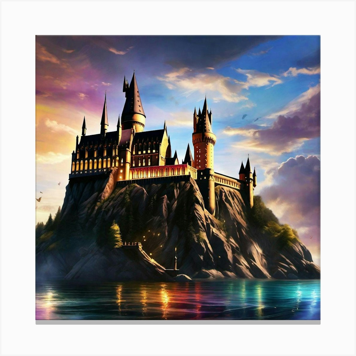 Hogwarts Castle 22 Canvas Print By Noctarius Fy 9361