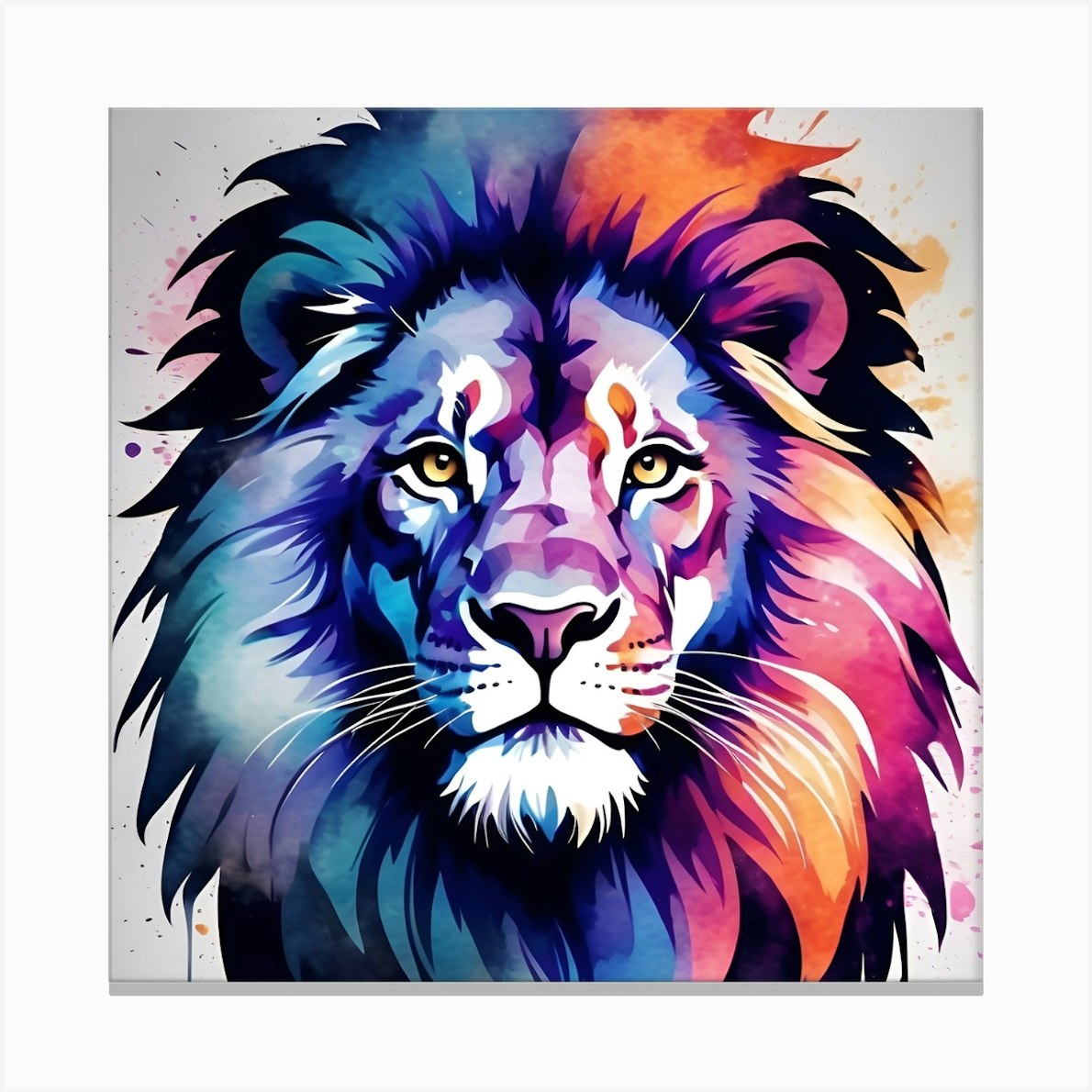 Design lion Canvas Print by Abenna Fy