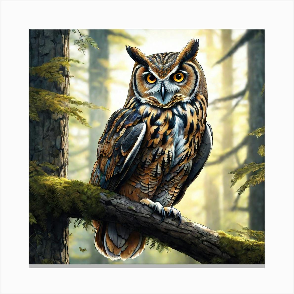 ARTCANVAS Great Horned Owl by John James Audubon Canvas outlets Art Print