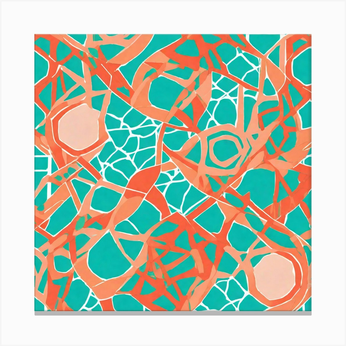 Abstract Pattern Art Inspired By The Dynamic Spirit Of Miami's Streets