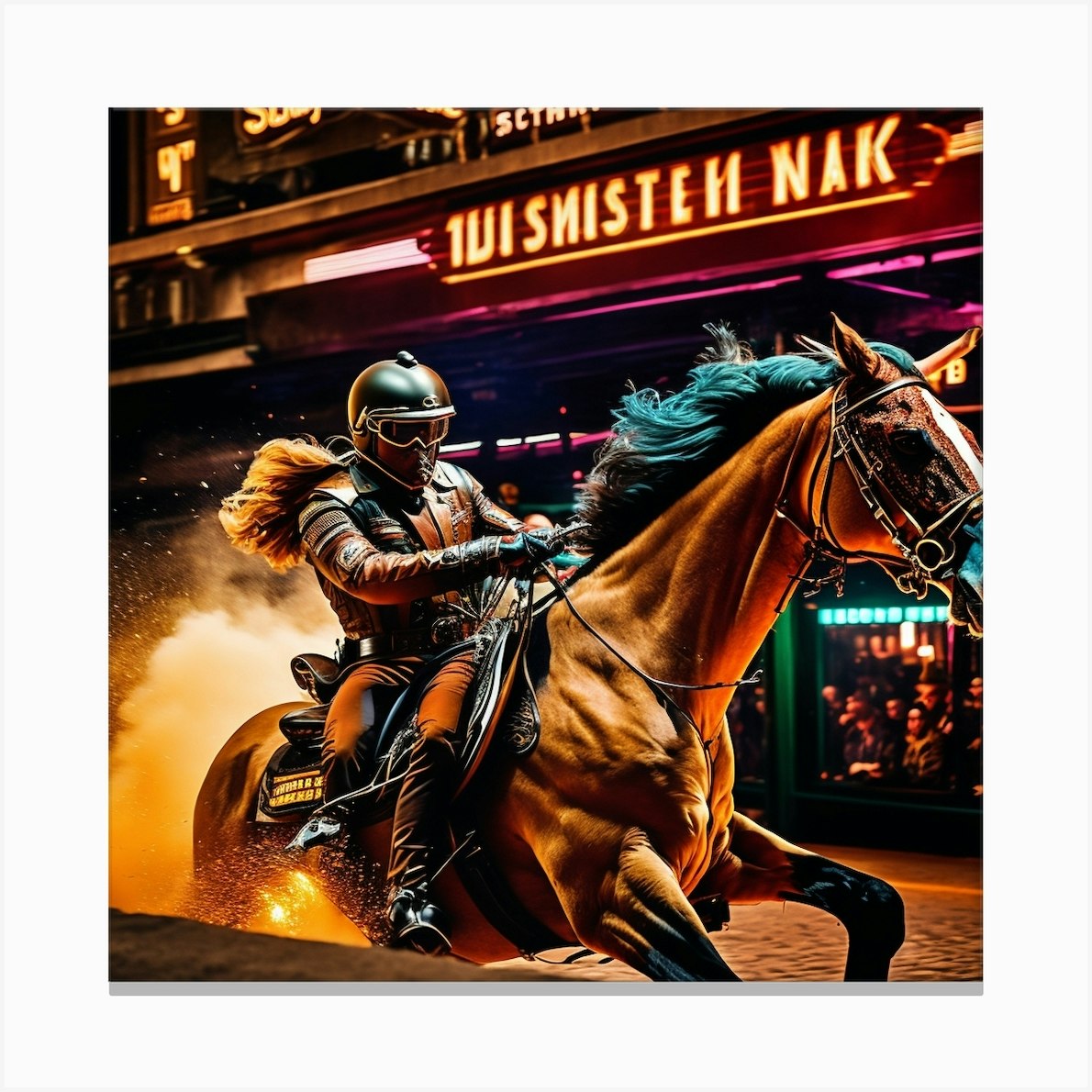 Wilhelmina Wild West Canvas Print by GBGA Creations Fy