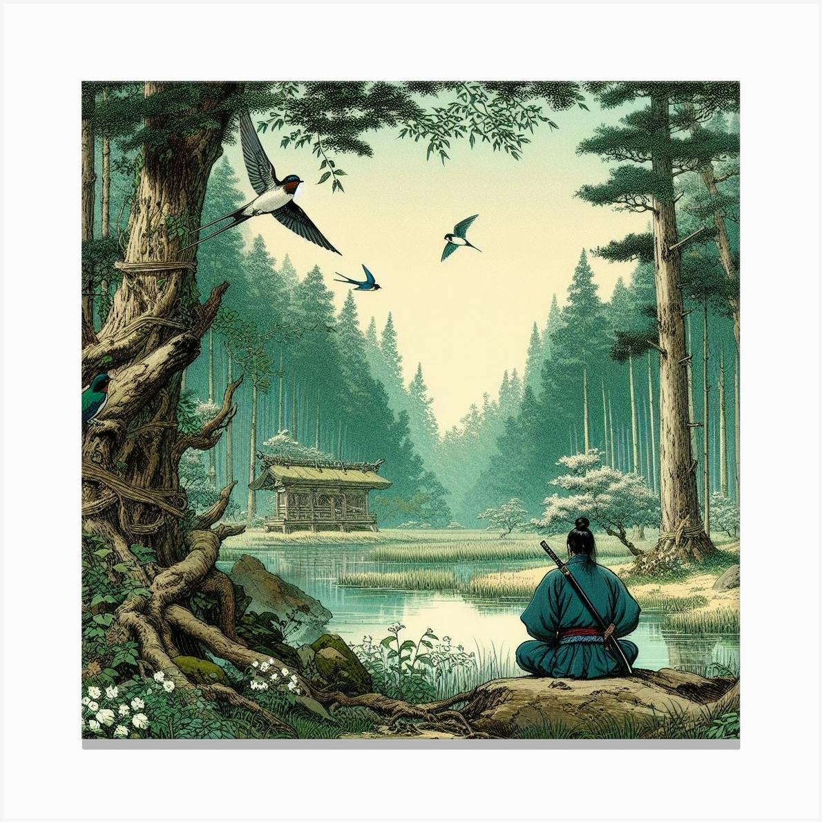 HOUSE IN THE FOREST A3サイズ アートポスター 皆川 明｜ポスター AKIRA MINAGAWA ART COLLECTION POSTER 2024