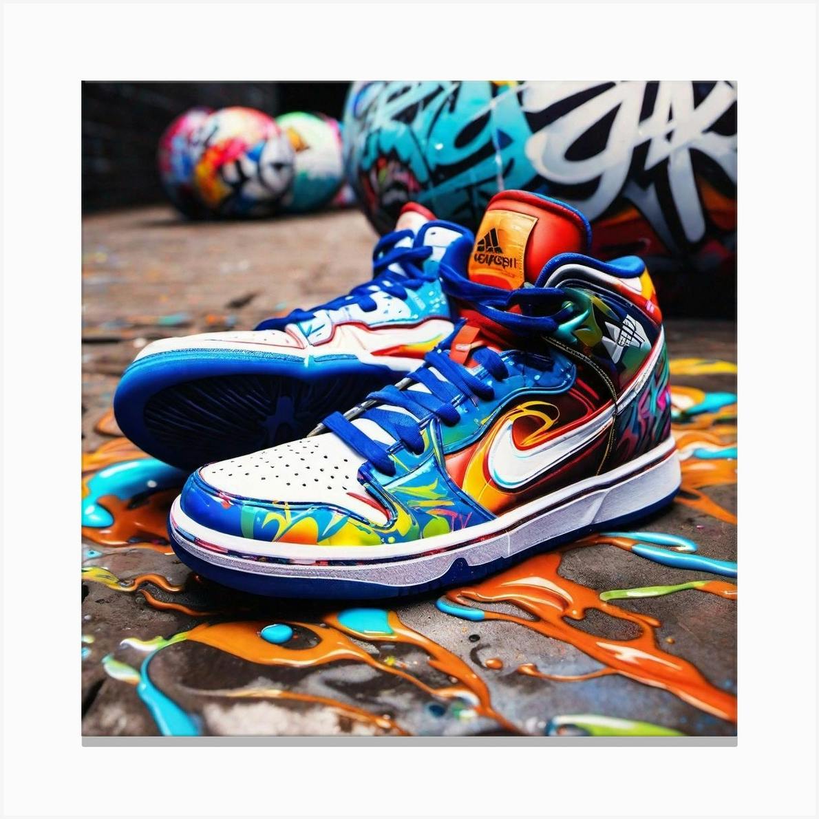 Nike Dunk High アートプリント Nike Dunk High Canvas Print by DC55ART - Fy