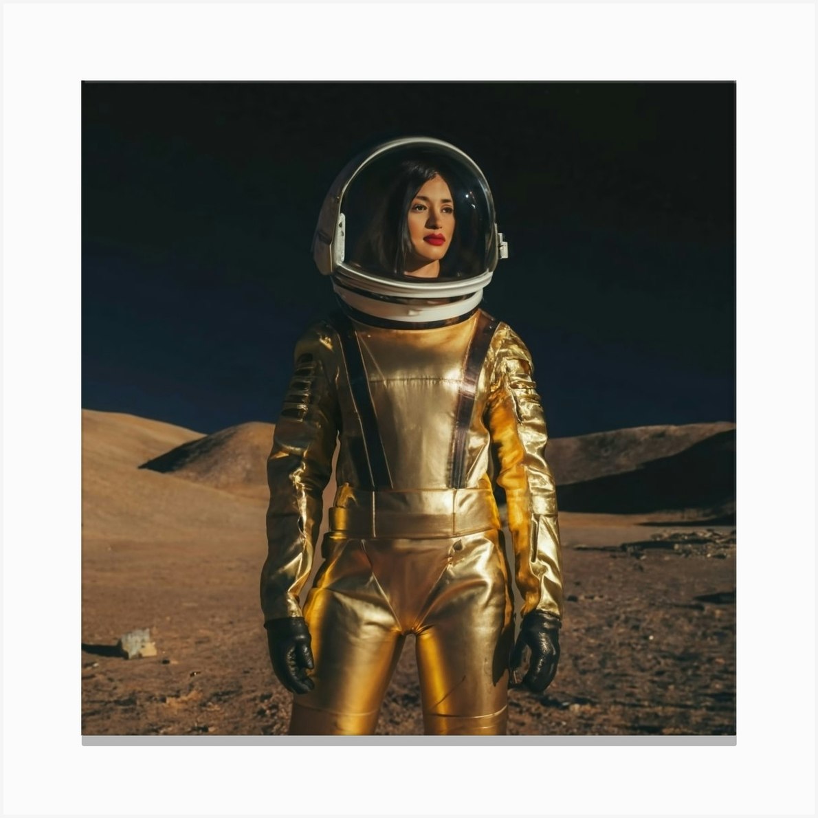 Katy Perry In Spacesuit Canvas Print by ArtfulExplorer - Fy