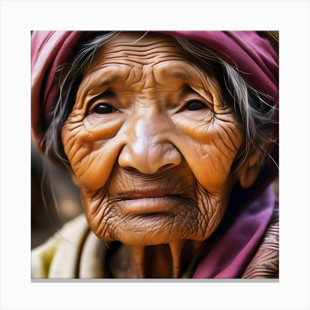 Old Thai Woman Canvas Print by sid_art - Fy