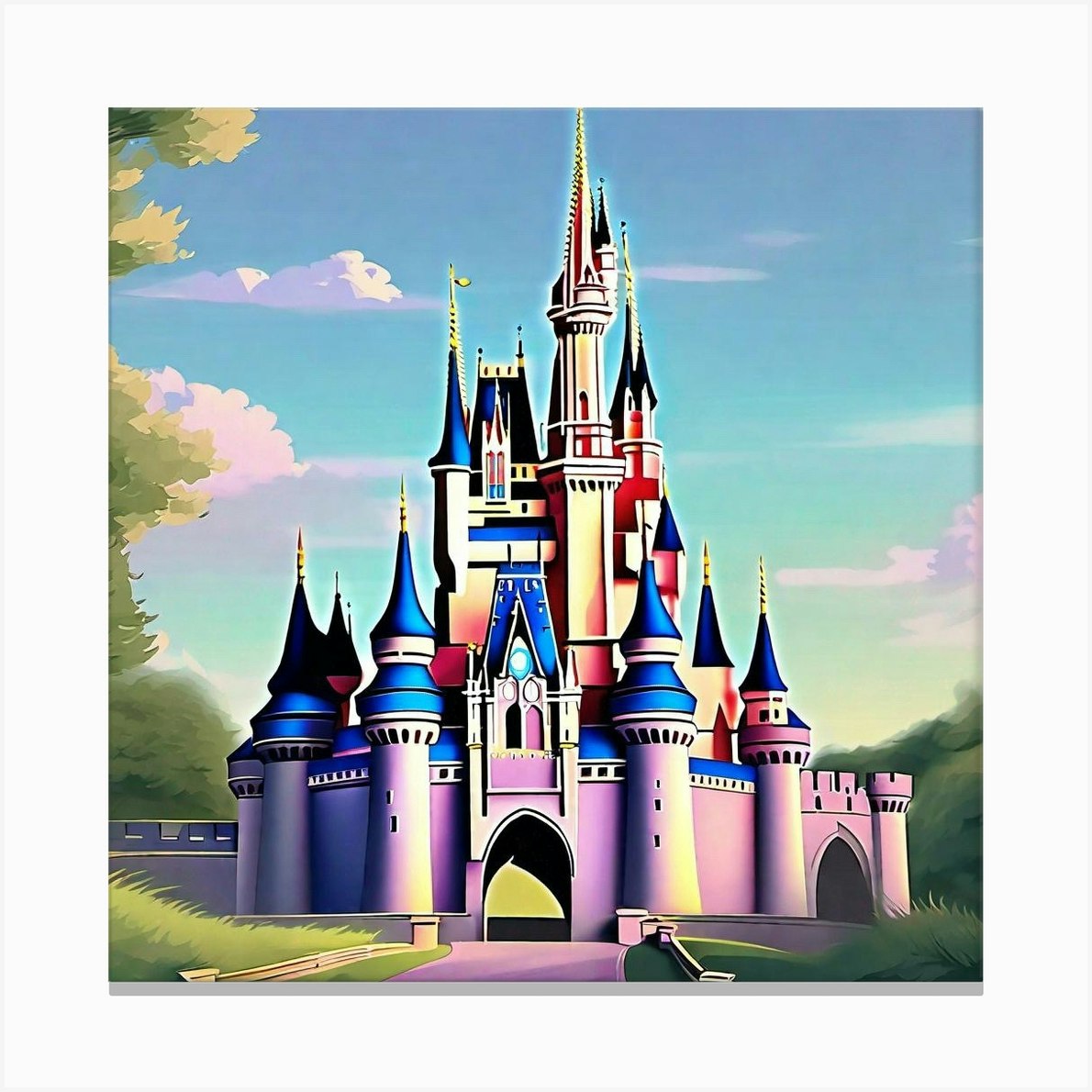 Cinderella Castle 67 Canvas Print By Noctarius Fy 5422