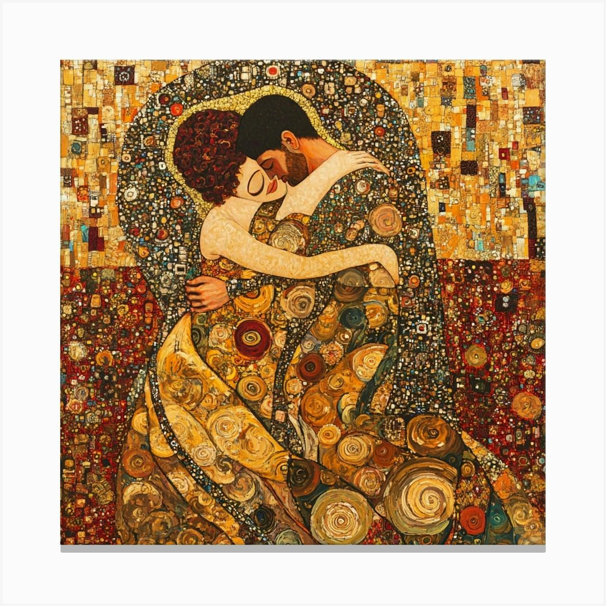 ARTCANVAS The shops Kiss - Rectangle 1907 by Gustav Klimt Canvas Art Print