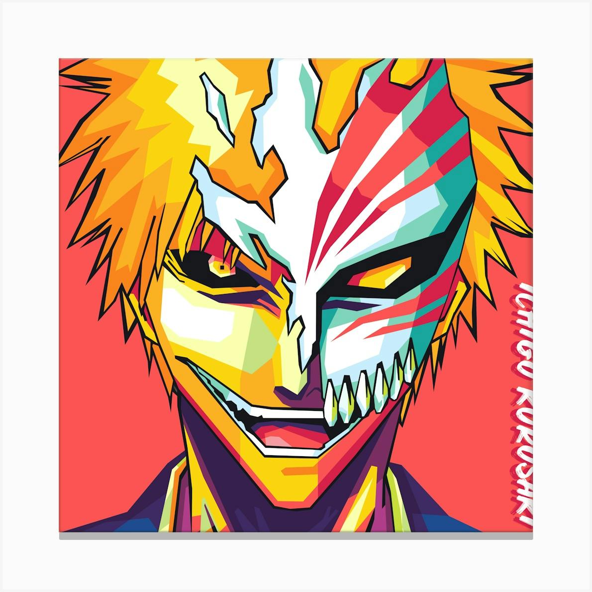 Bleach Ichigo Kurosaki - Canvas Panel on sale Painting 16x20in