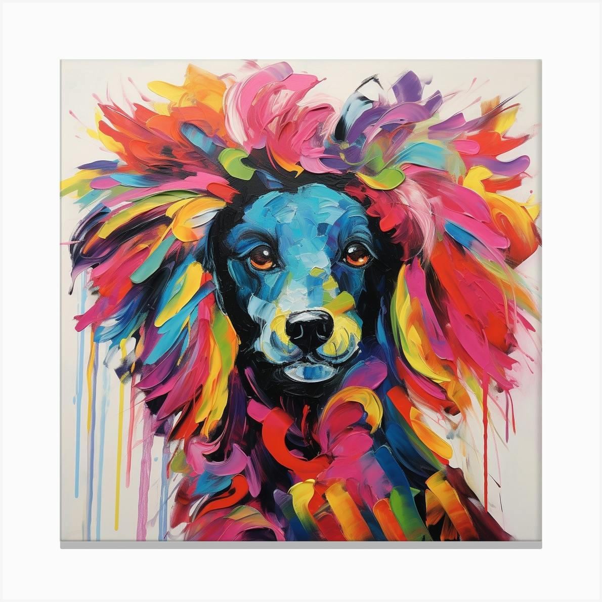 Poodle store canvas art