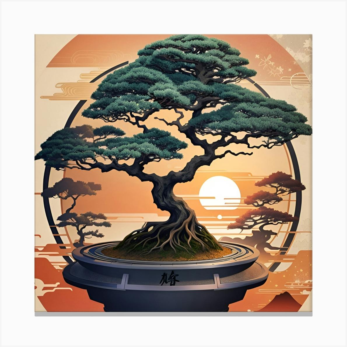 Bonsai Tree Art Print by Graphicgalaxy - Fy