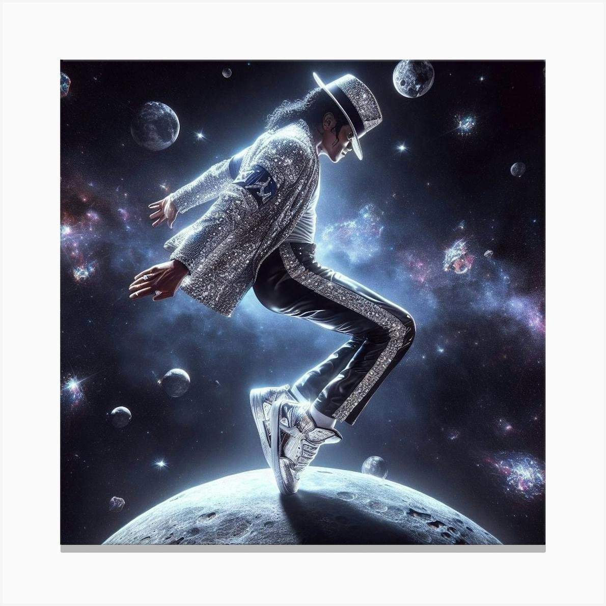 Michael Jackson In Space Art Print by