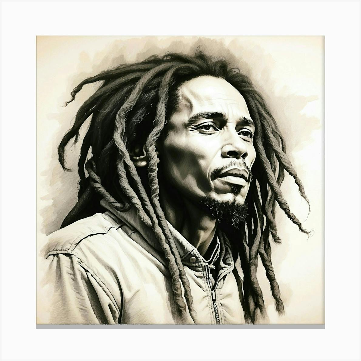 Custom Bobby Marley Black Chalk Pencil popular Art Dollar