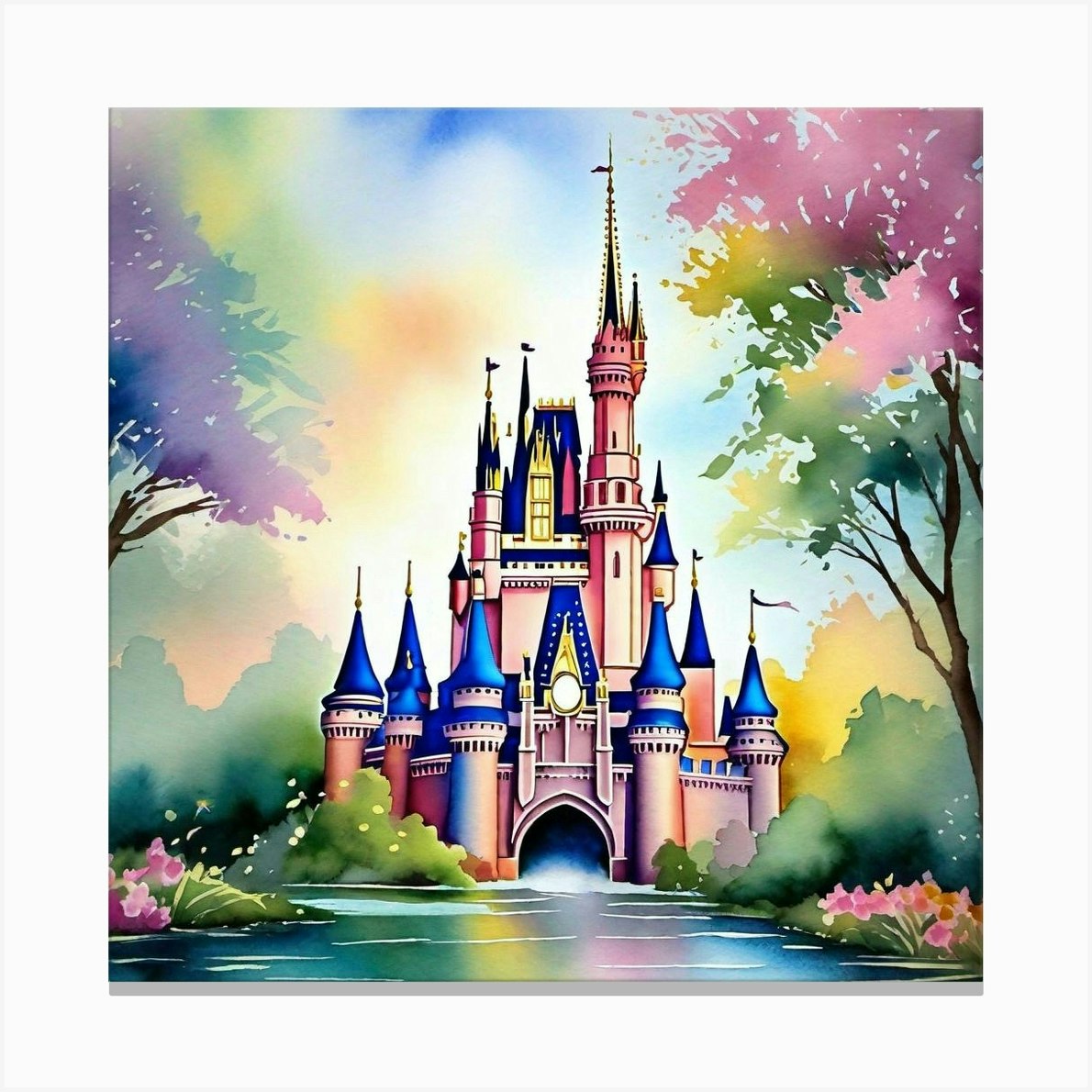 Cinderella Castle 40 Canvas Print By Noctarius Fy 9069