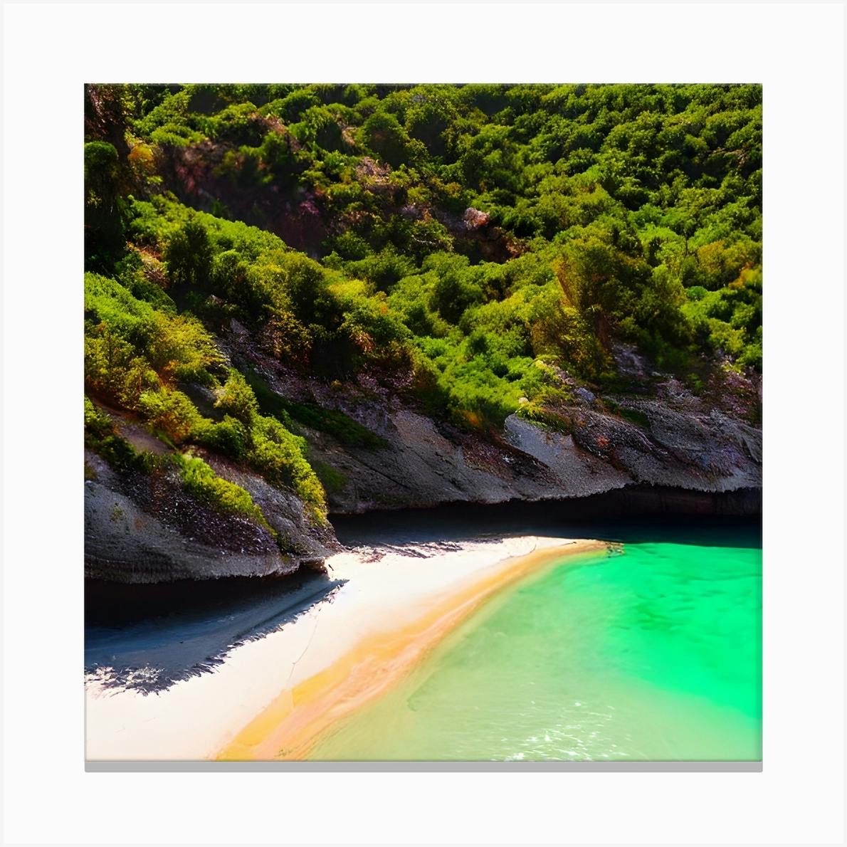 Santa Cruz Beach Canvas Print by NorFy Fy