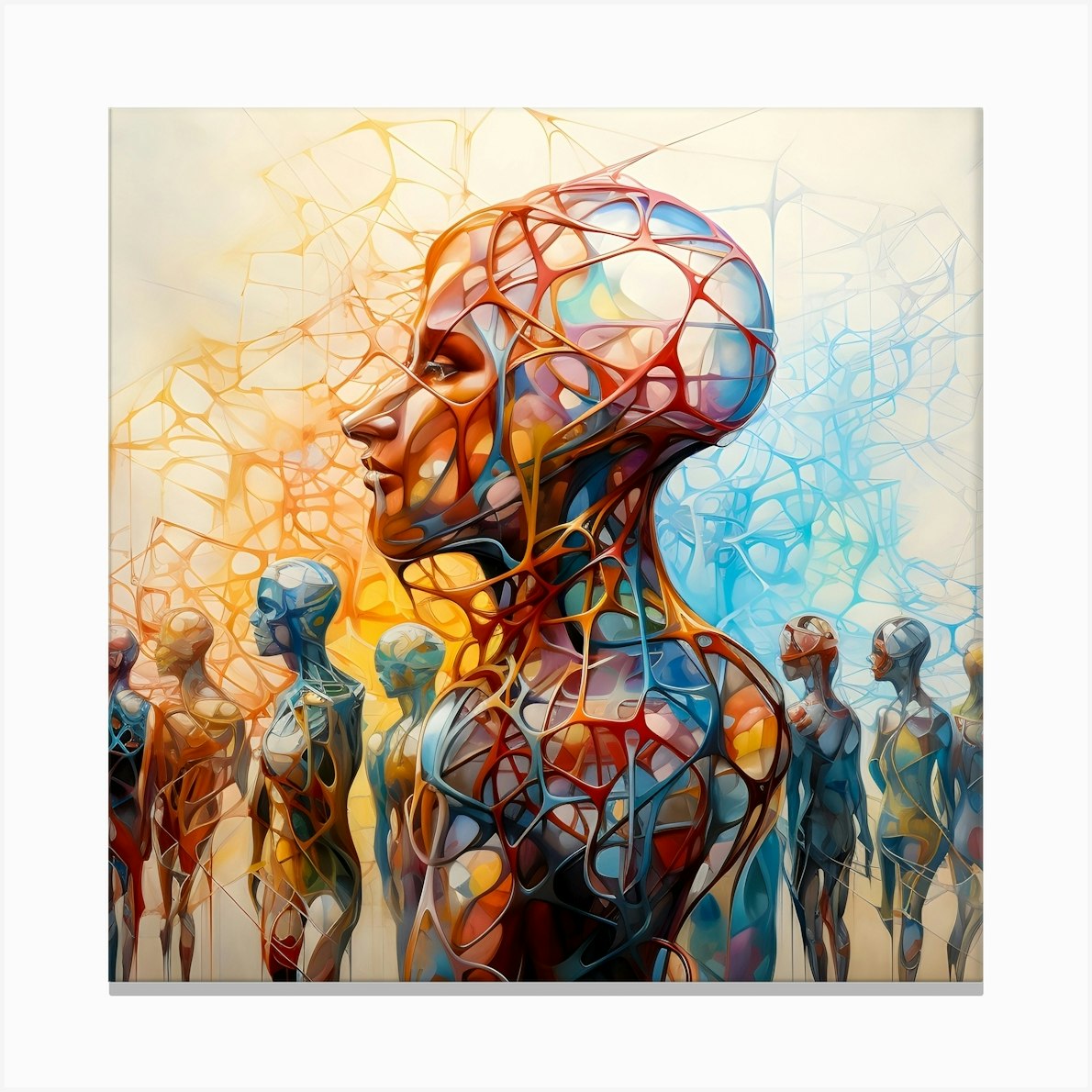Human Morphology Canvas Print by Csaba Fikker Biology Diagrams
