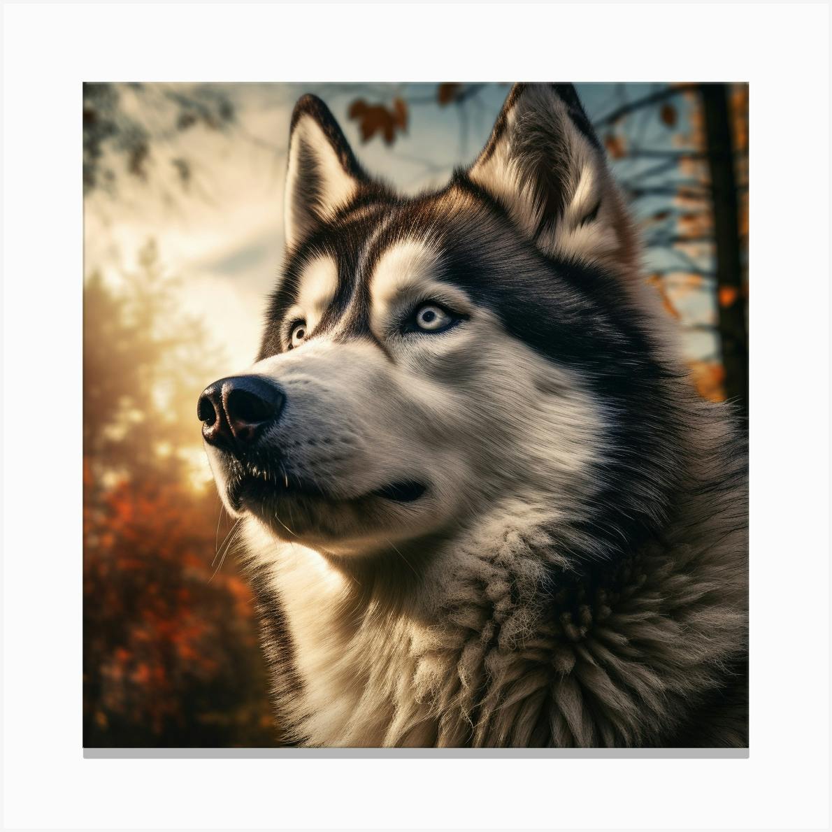 Siberian husky clearance wall art