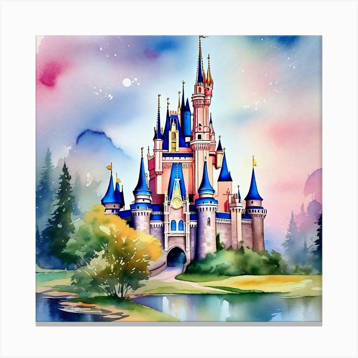 Cinderella Castle 39 Canvas Print By Noctarius Fy 5869