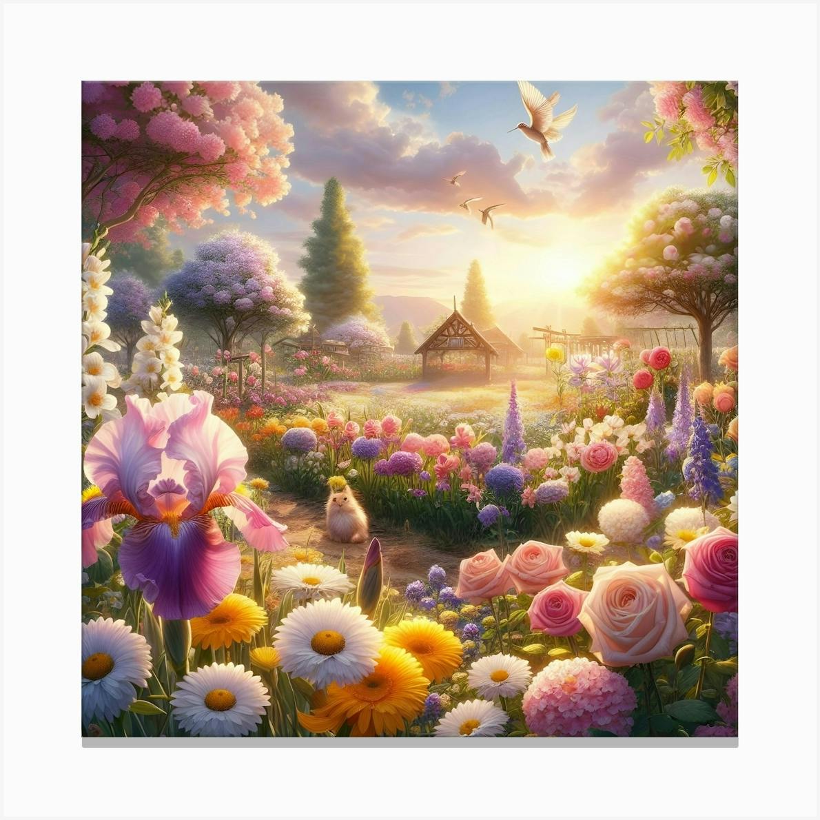 Flower Garden Canvas Print by Smart Gallery - Fy