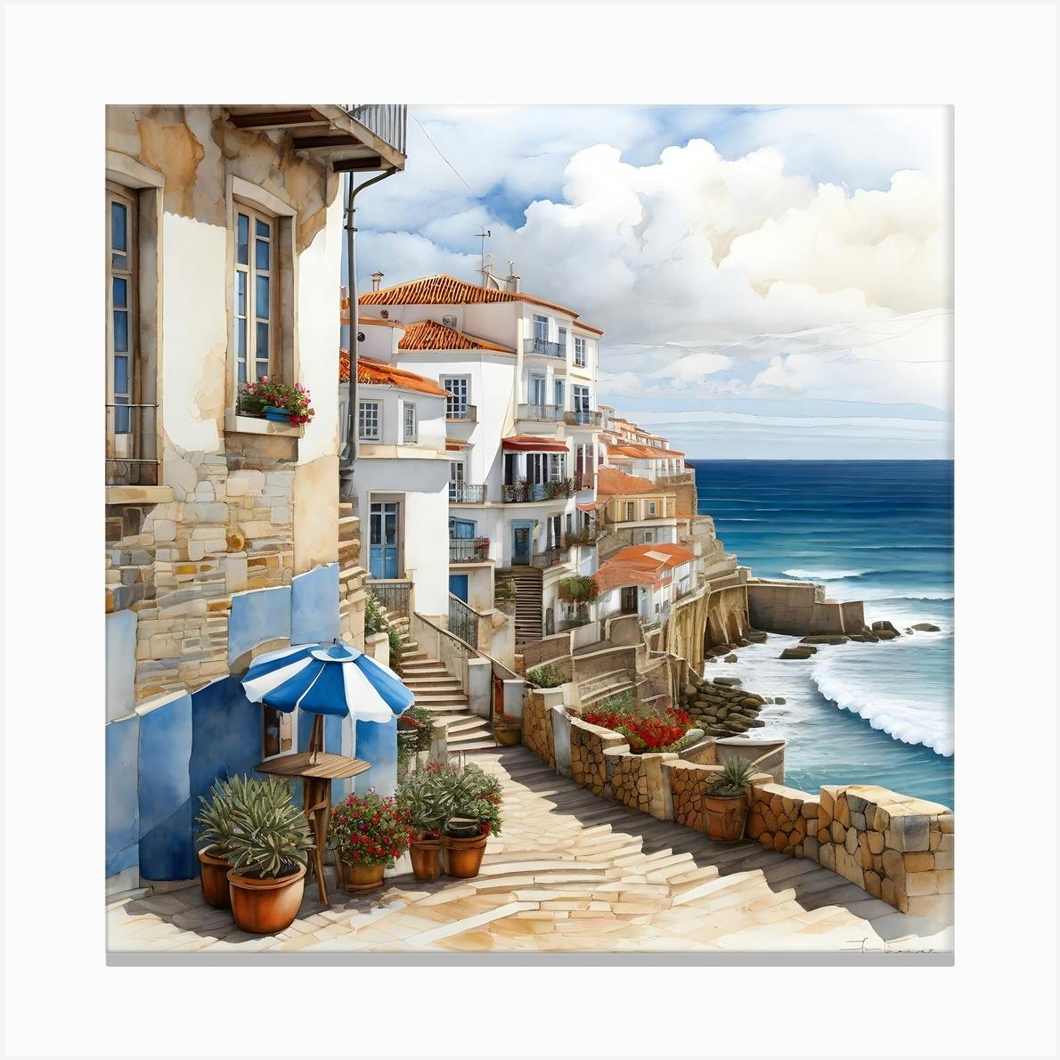 Santa Cruz Canvas Print by BKL ART Fy