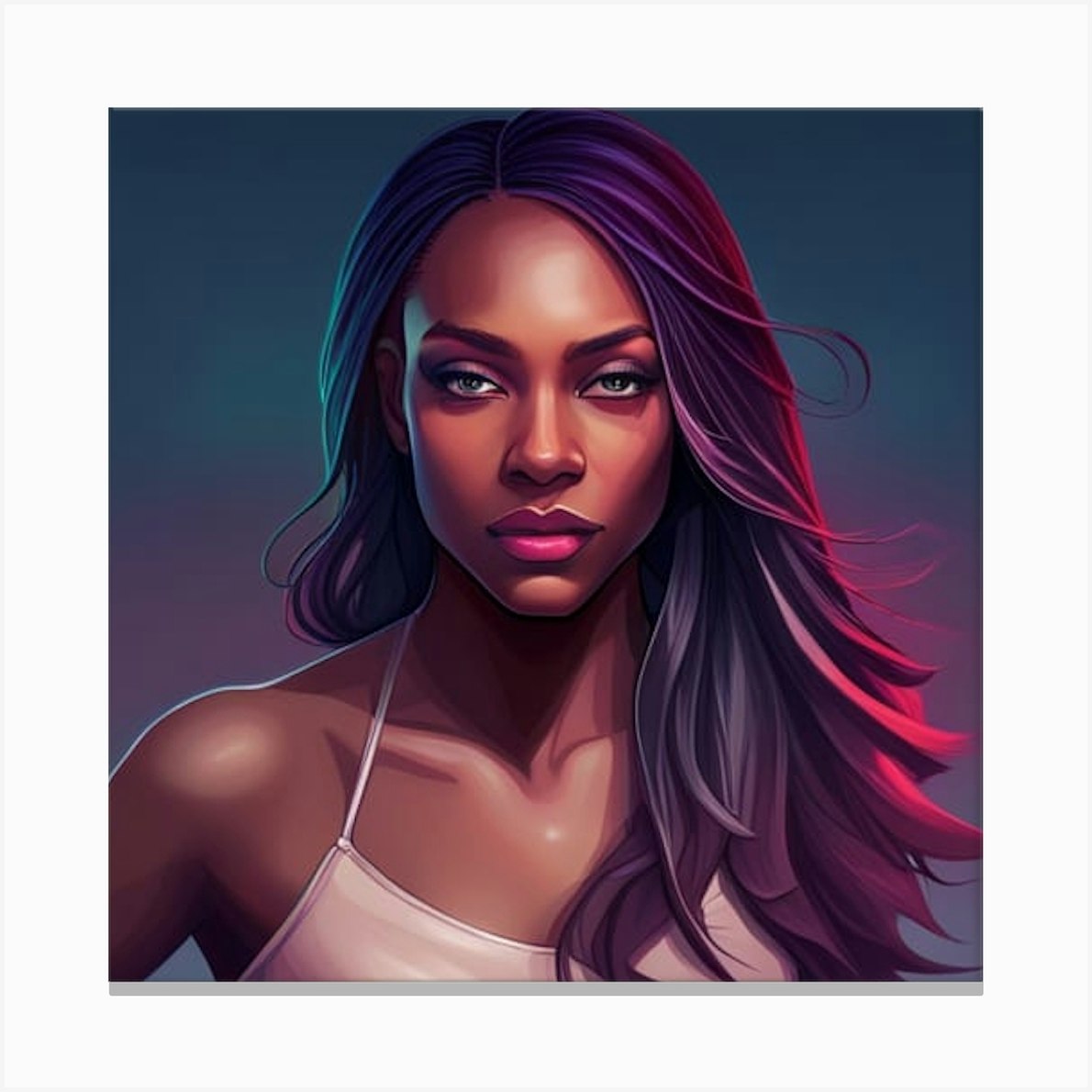 From Melanin, With Love Raw Canvas Print by SoFull OfClarity Fy