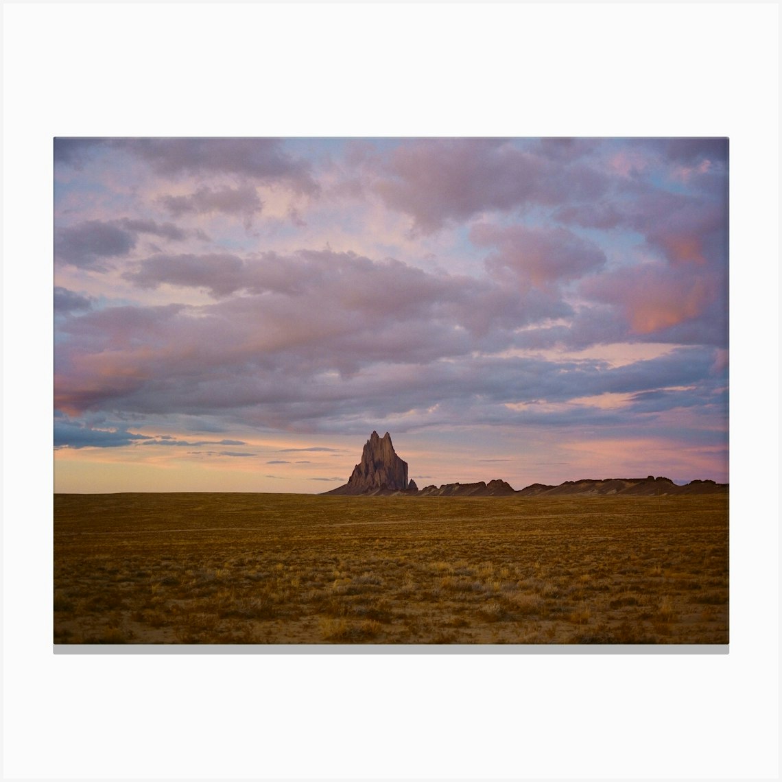 Shiprock Sunset IV on Film Canvas Print by Bethany Young - Fy