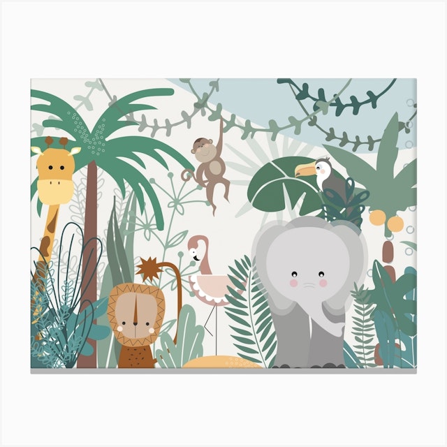 Jungle Friends Art Print by Munks + Me - Fy