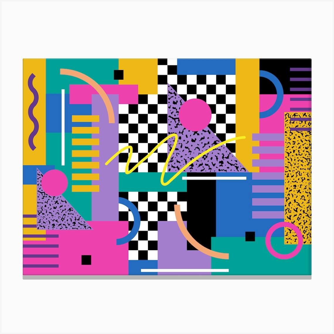 Memphis Pattern 80s Retro Vaporwave 90s Art Art Print by