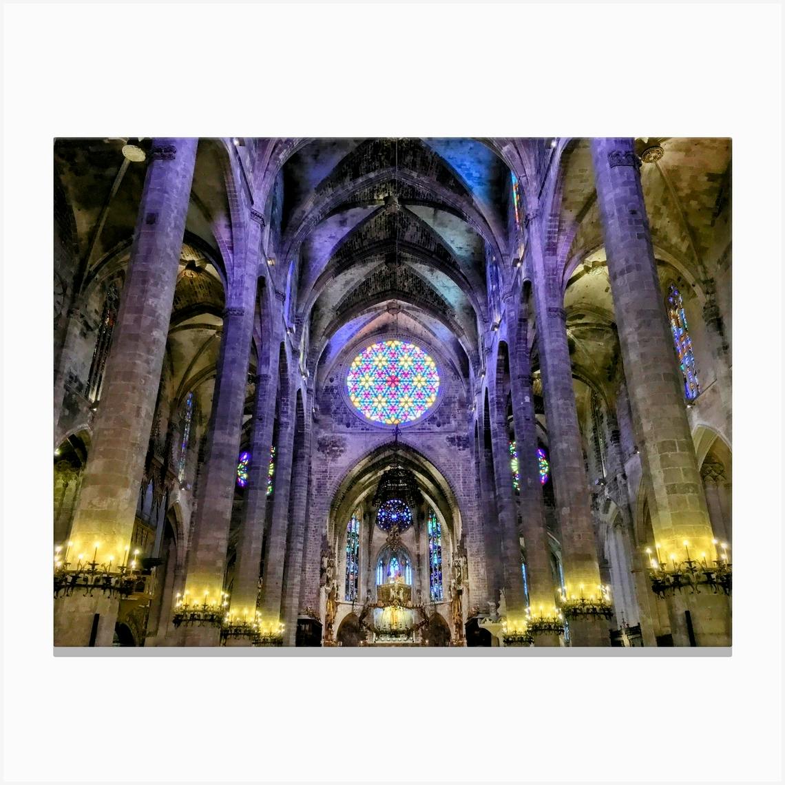 2024 Spanish Purple Glass Framed Prints