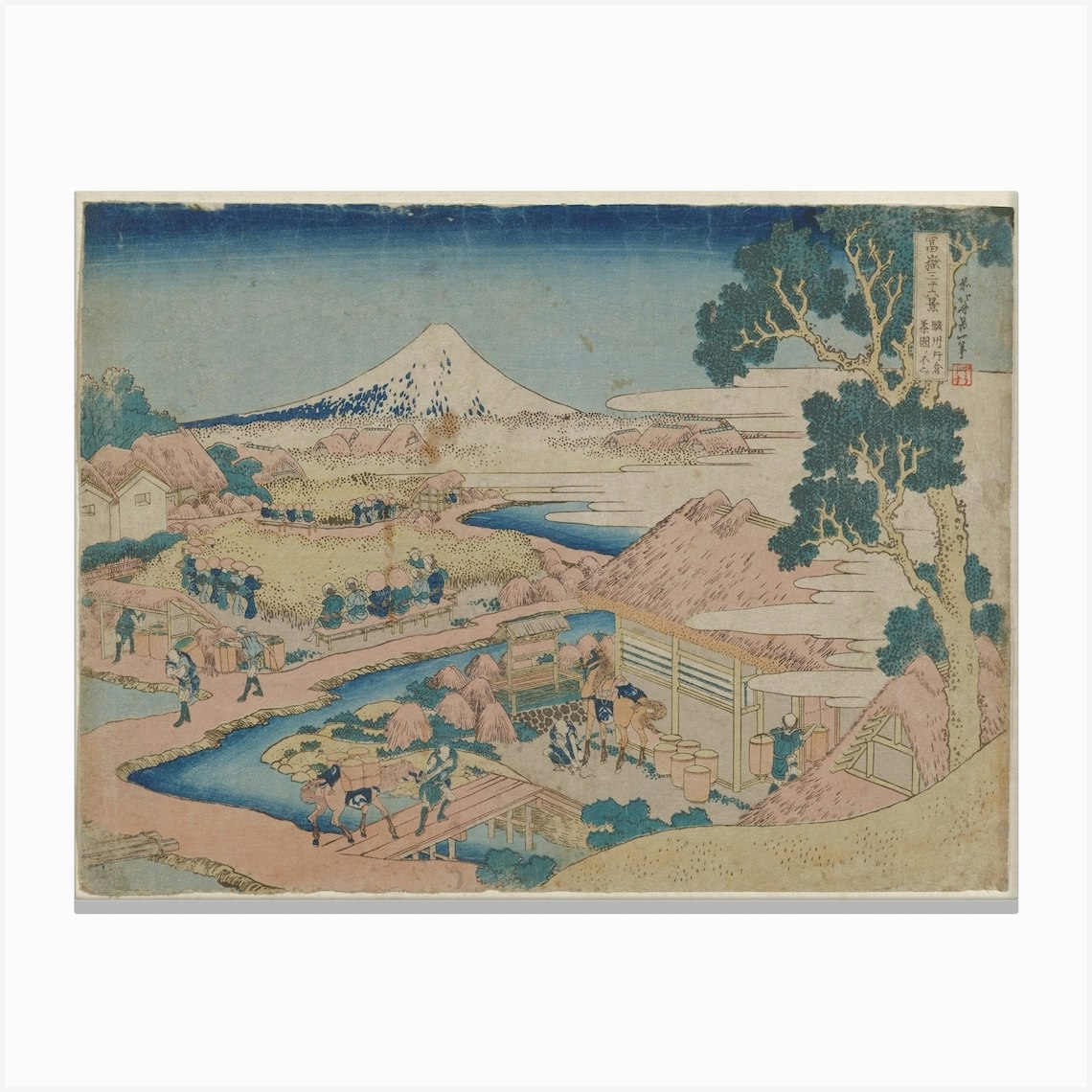 Fuji From The Tea Plantation Of Katakura In Suruga Province (1830–1833 ...