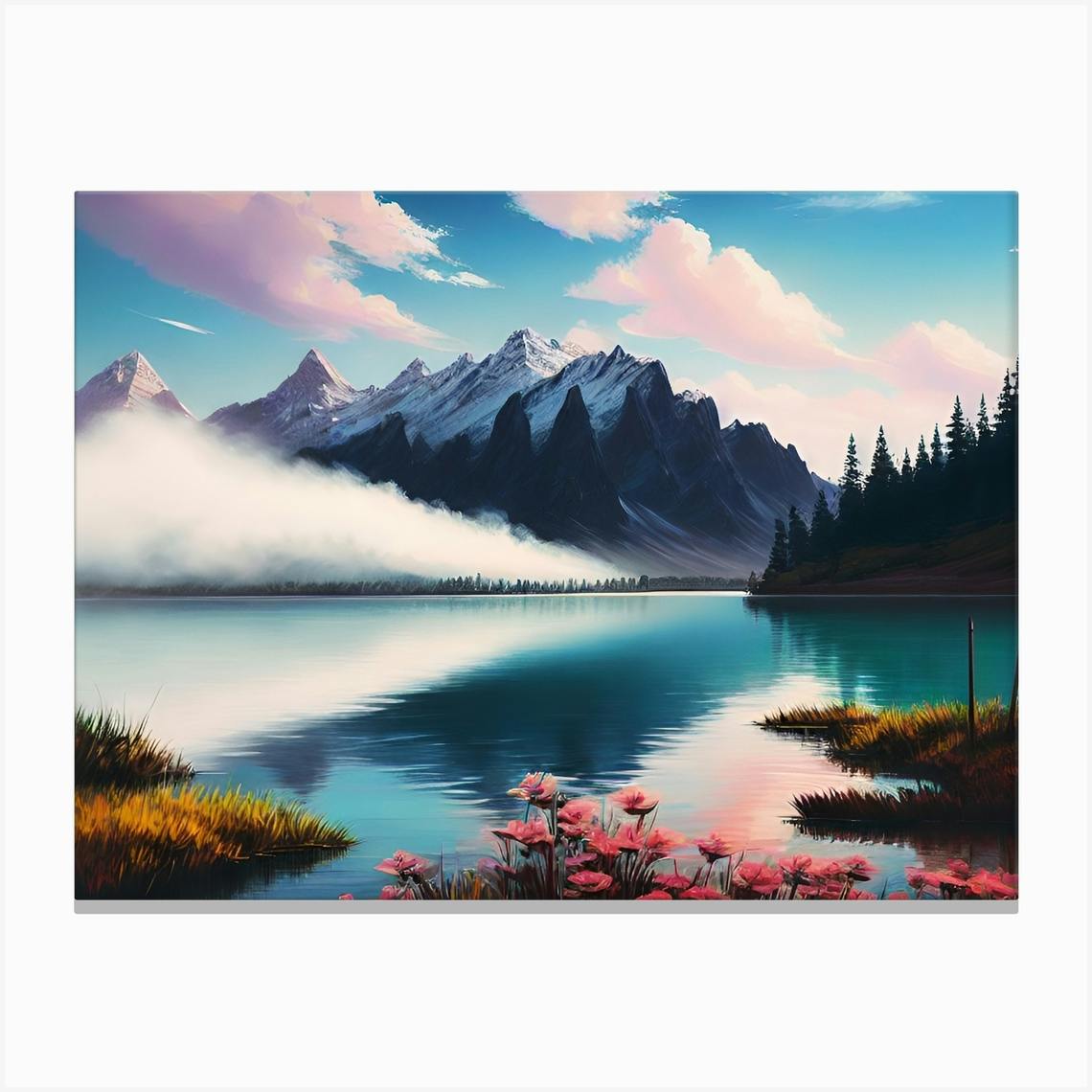 Mountain Landscape 29 Canvas Print by Noctarius - Fy