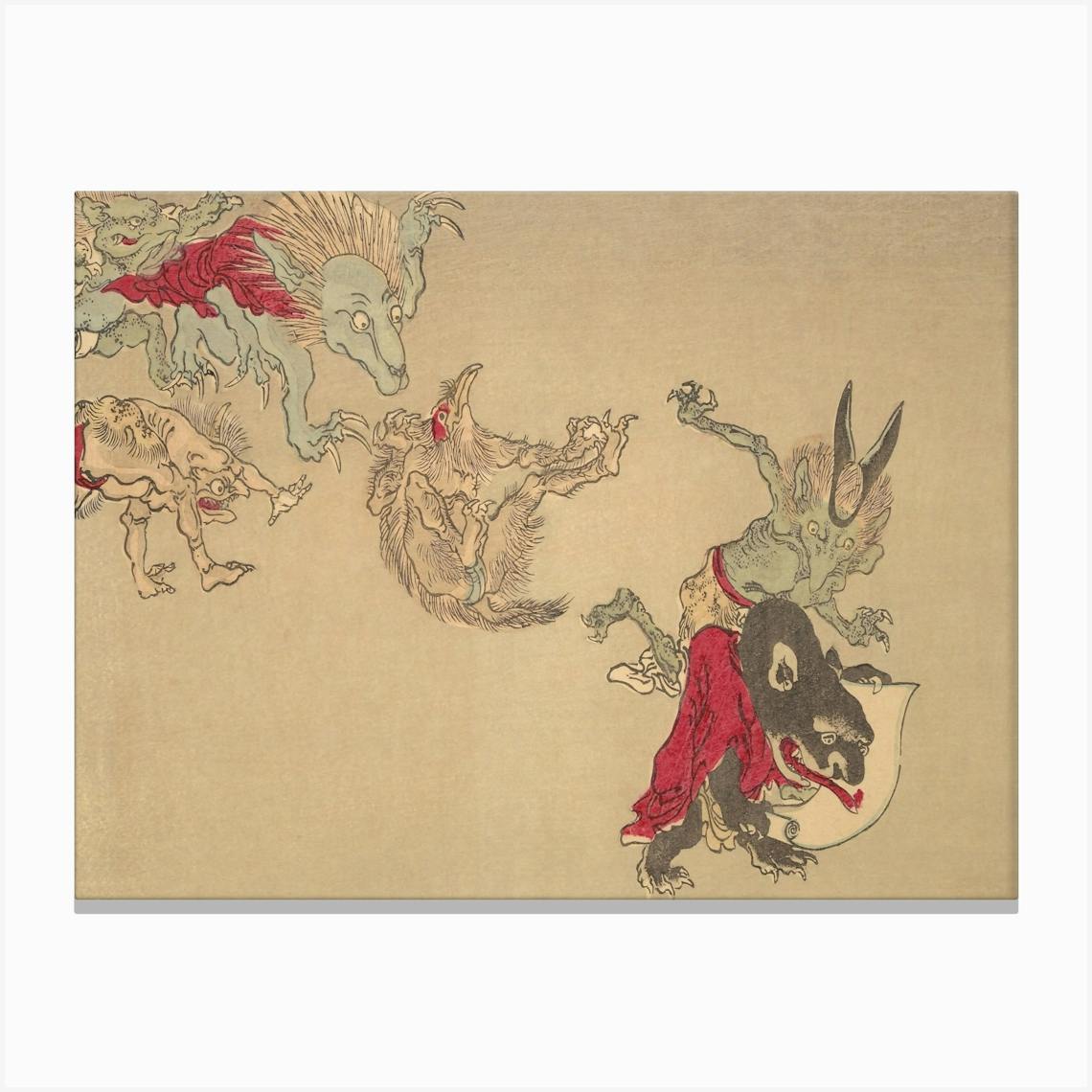 人気新品入荷 Night Parade of A Hundred Demons Kawanabe Kyosai Vintage アート・デザイン・音楽