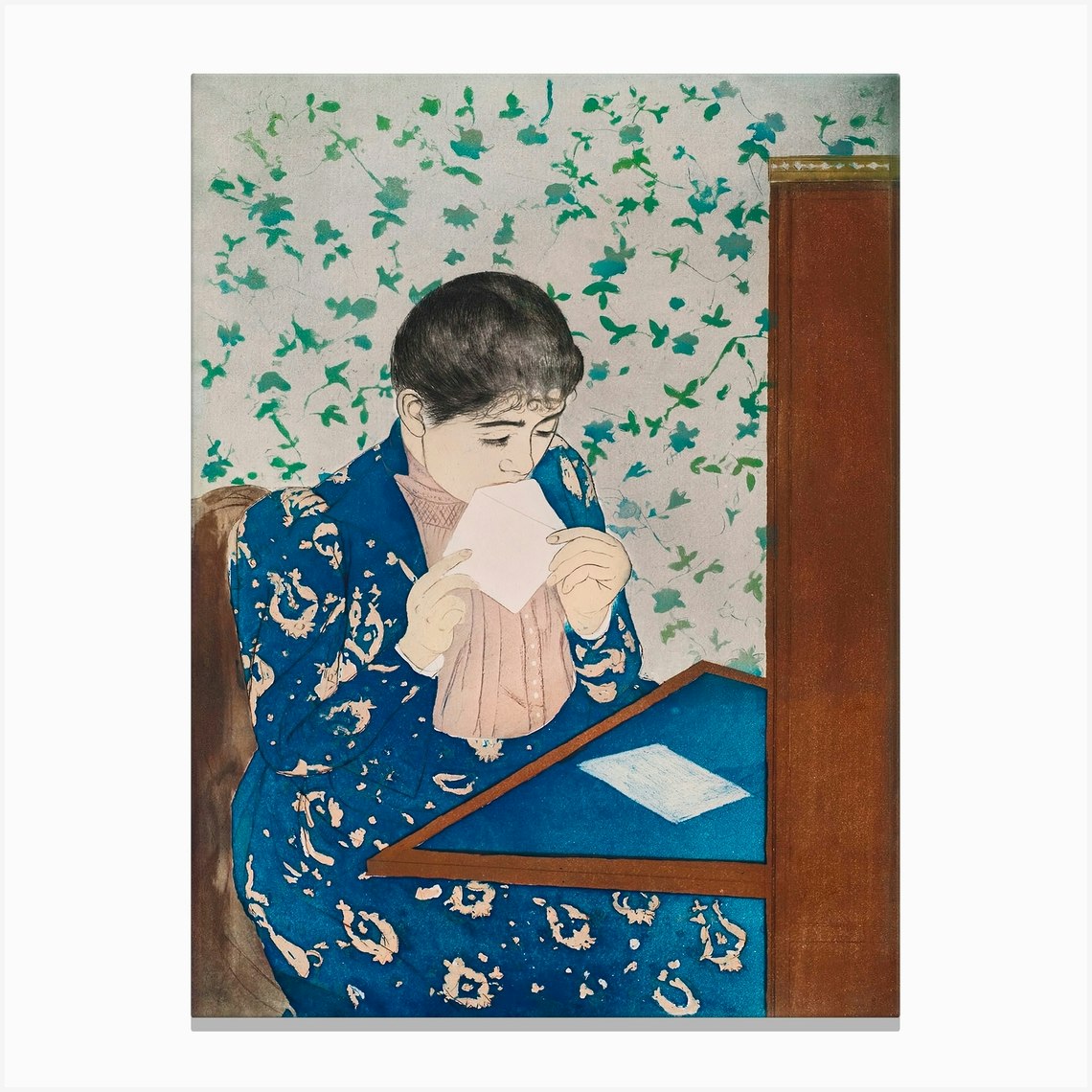 The Letter 18901891 Mary Cassatt Canvas Print By Fy Classic Art