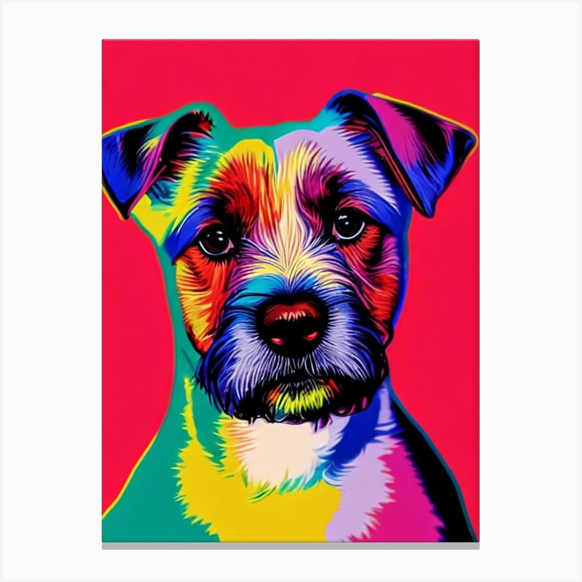 Glen Of Imaal Terrier Andy Warhol Style Canvas Print by Pooch Prints - Fy