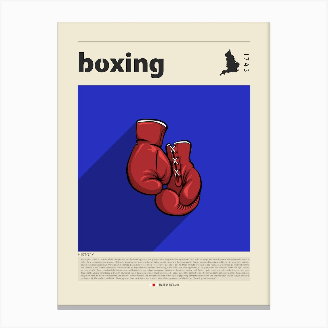 Boxing Canvas Print by Gastro World Fy