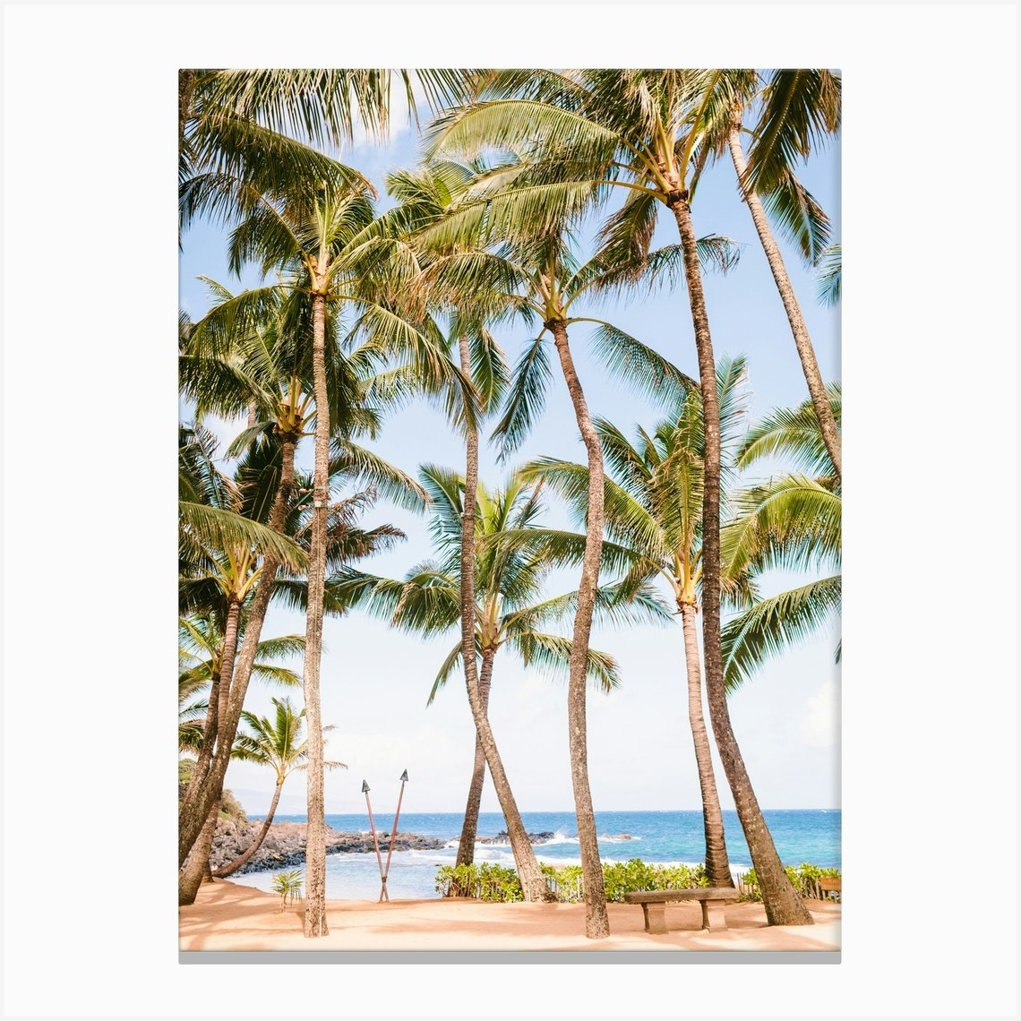 Hawaii Mamas Fish House Canvas Print by Jodee Debes Fy