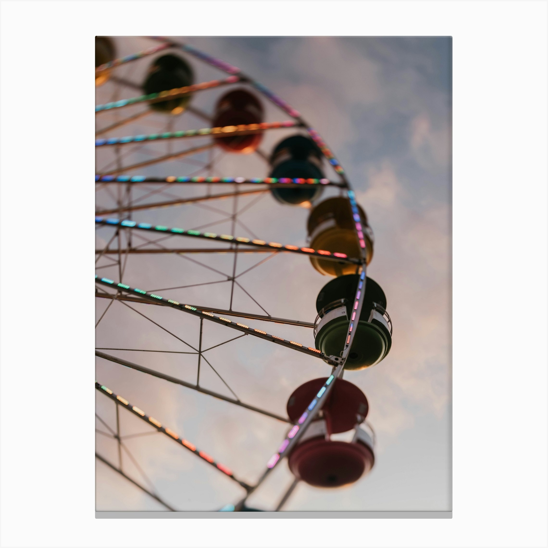 The Ferris Wheel At Sunset Canvas Print by Chelsea Victoria Photography ...