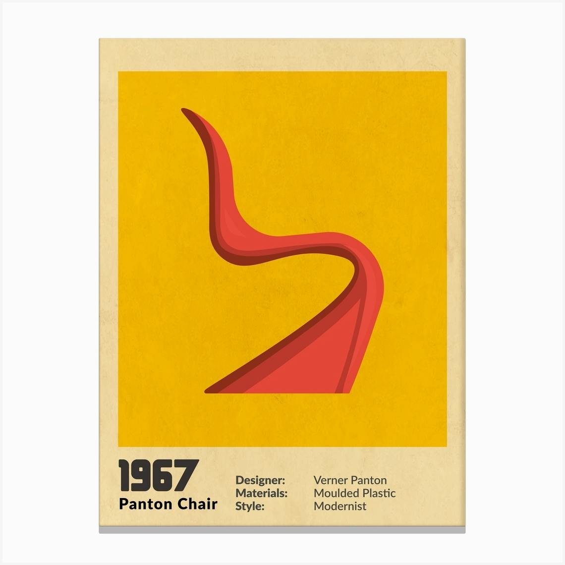 Panton chair yellow hotsell
