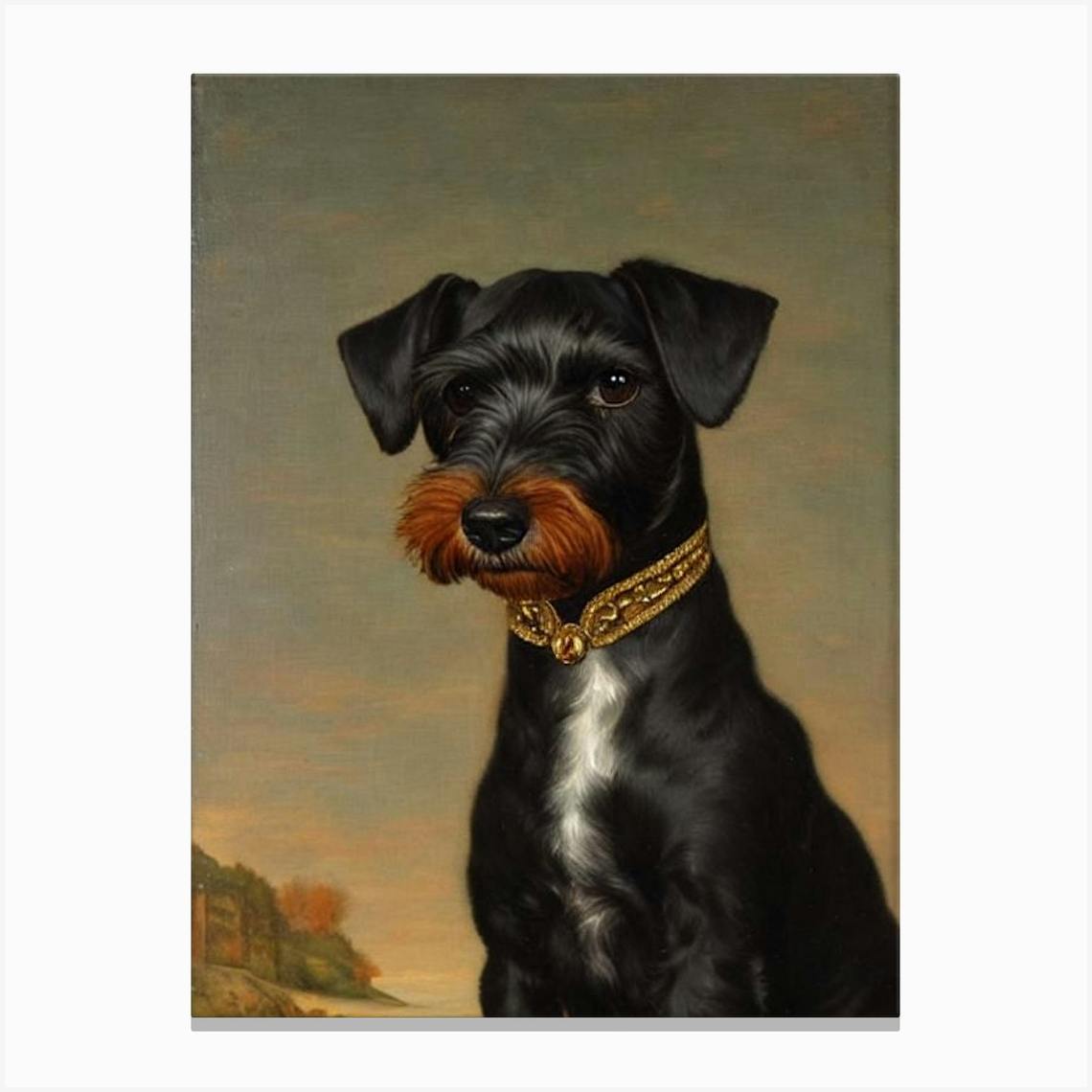 Miniature schnauzer 2024 canvas art