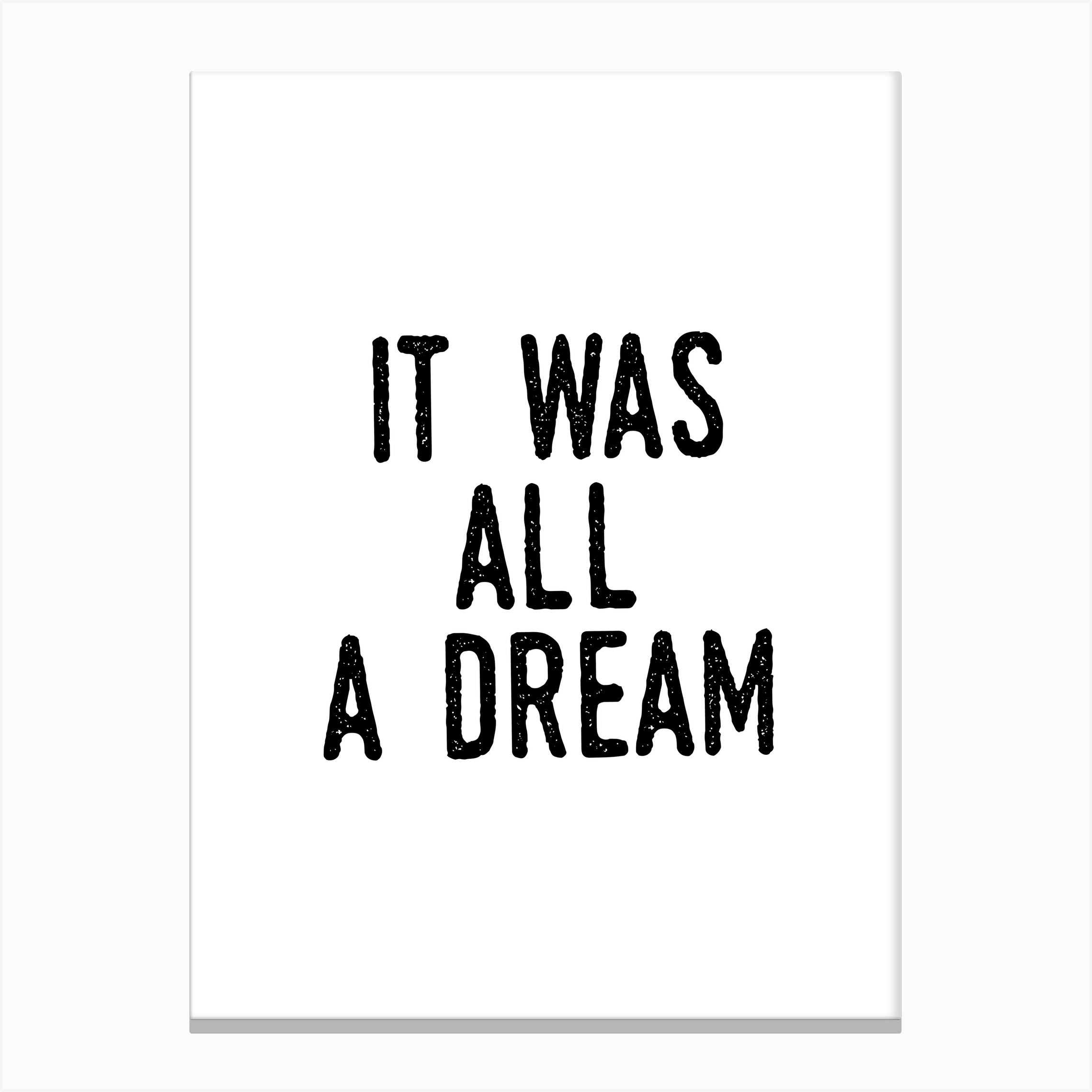 It Was A Dream Canvas Print by Studio Mottos - Fy