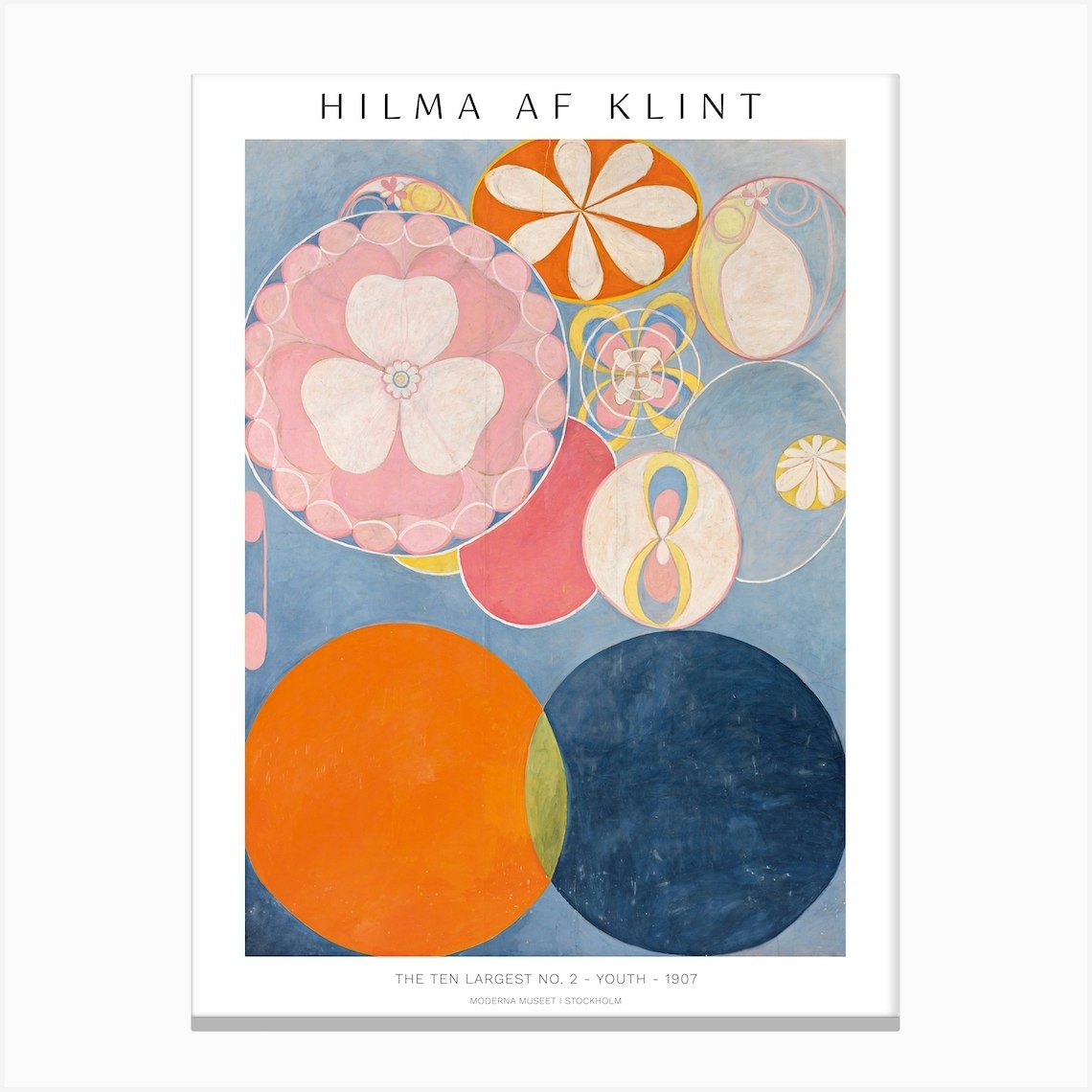 The Ten Largest No2, Hilma Af Klint Exhibition Poster Canvas Print by