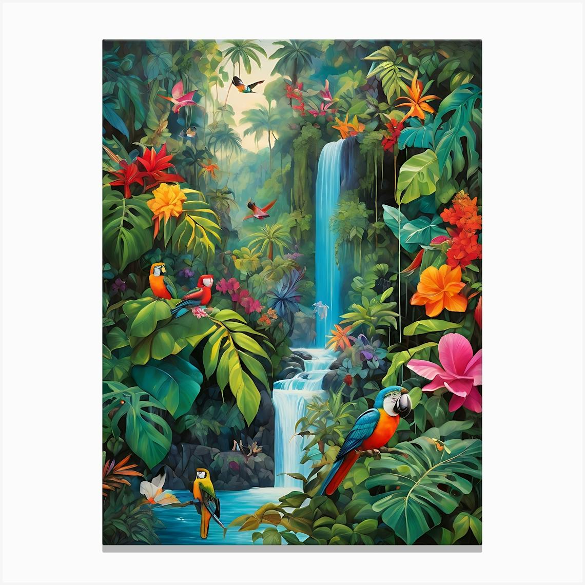 木版画『Tropical paradise 』 Tropical Paradise Art Print by Henky - Fy