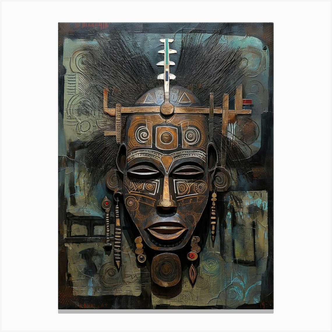 African Harmony: Art and Decor Embracing Unity Canvas Print by Art ...