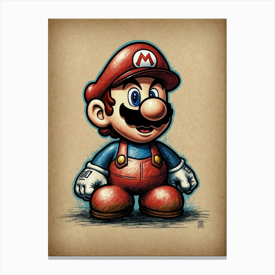 Mario Bros Canvas Print by Artisan Print Studio - Fy
