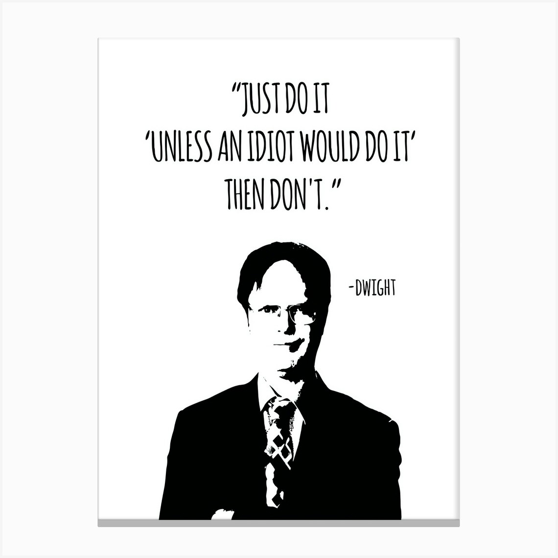 Dwight Schrute Quotes 1 Canvas Print By Kunstudio Fy