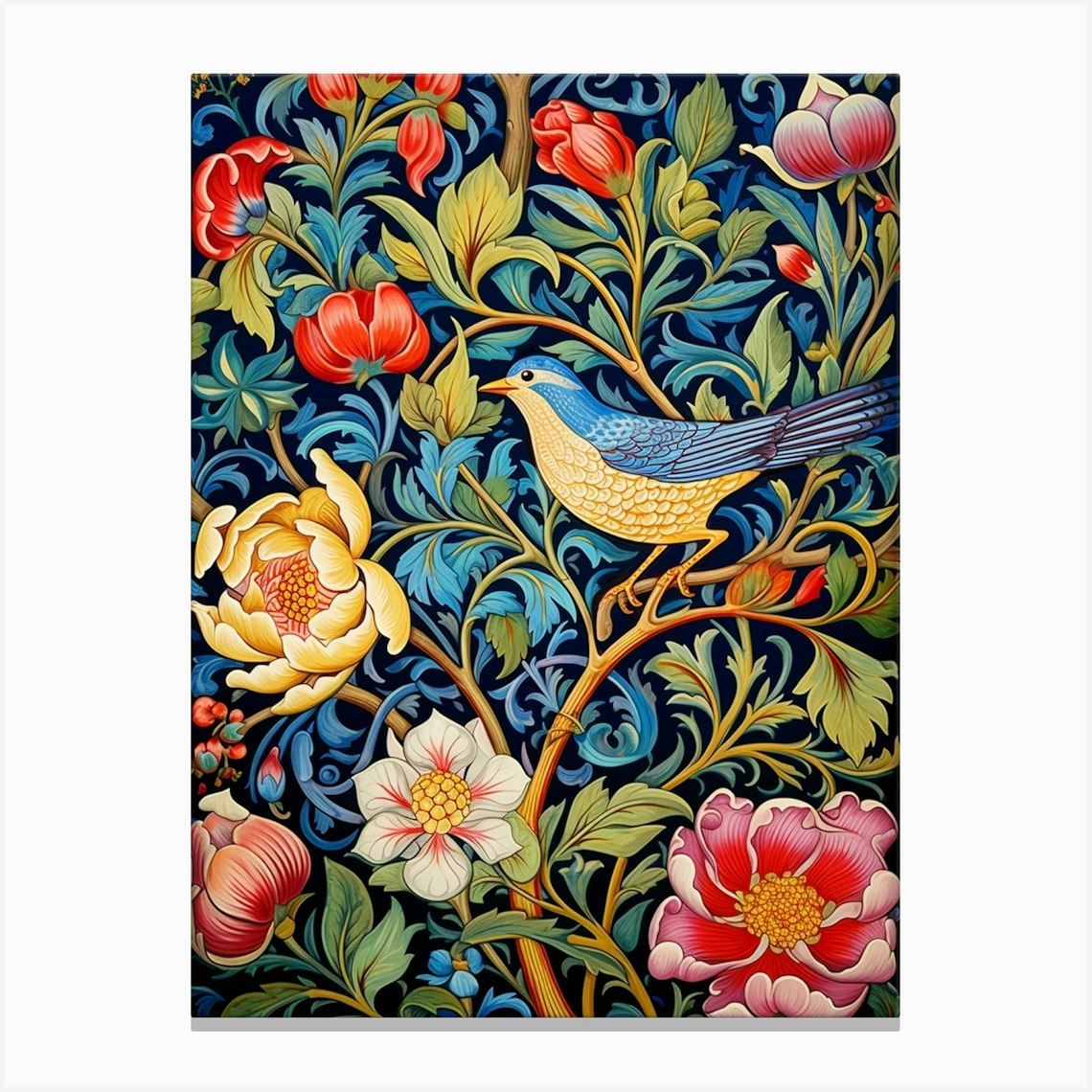 William Morris 27 Canvas Print by Rizwana Khan - Fy