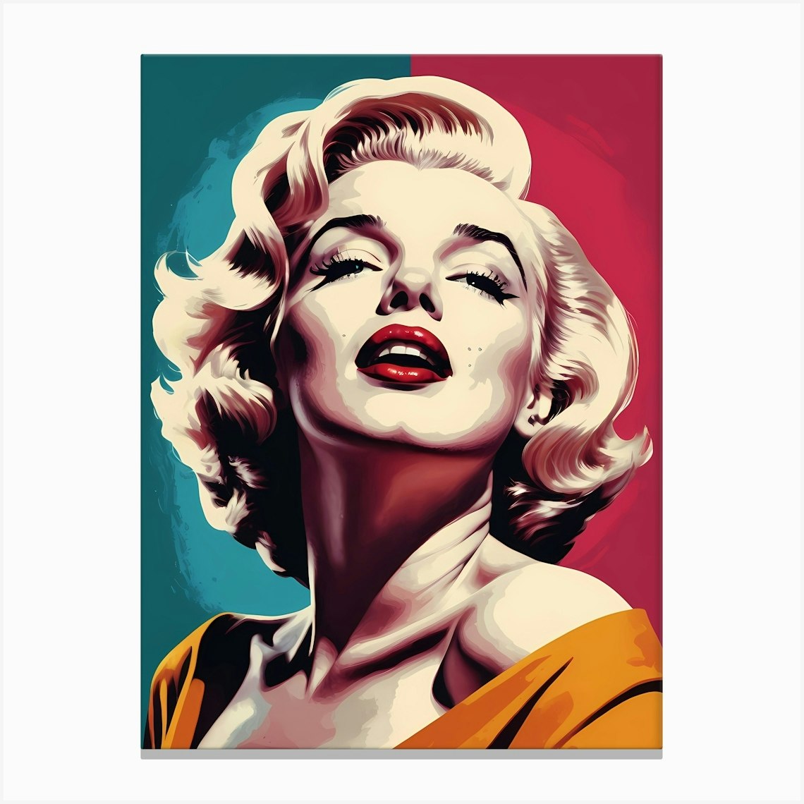 Marilyn Monroe Portrait Pop Art (25) Canvas Print by 1xMerch - Fy