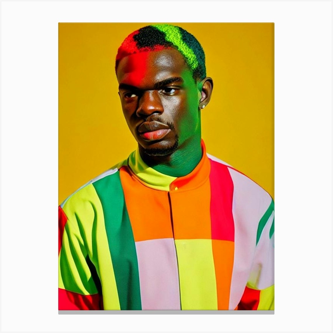 Sheck Wes Colourful Pop Art Canvas Print by The Music Lab - Fy