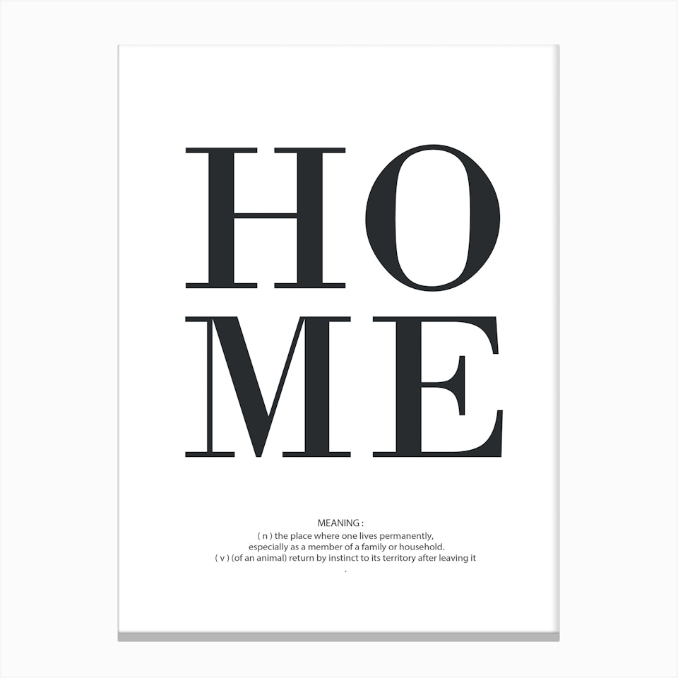 Home Meaning Wall Art Print Fast shipping Fy