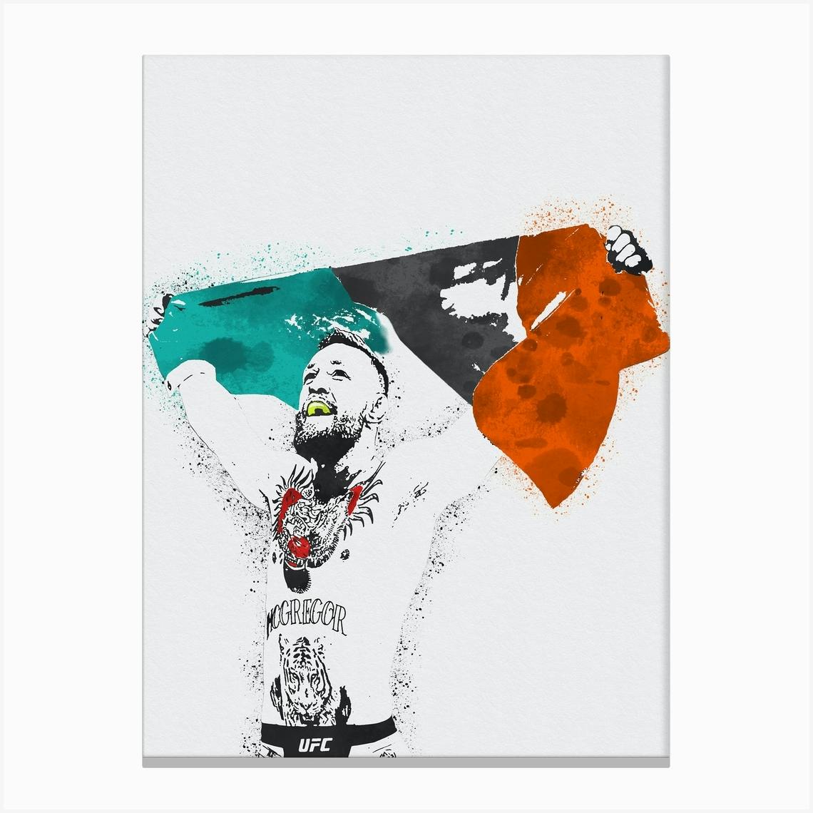 Conor Mcgregor Ufc Painting Canvas Print By DoubleT - Fy